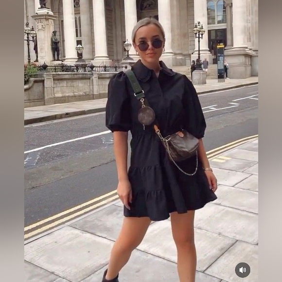 New Zara Poplin Mini Dress - 4387/263 - Picture 6 of 13